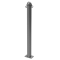 Ornamental bollard | Series 477B | � 76 mm | stationary, to be fixed by plugswith base plate 100 x 150 mm | without lock | with 2 eyelets